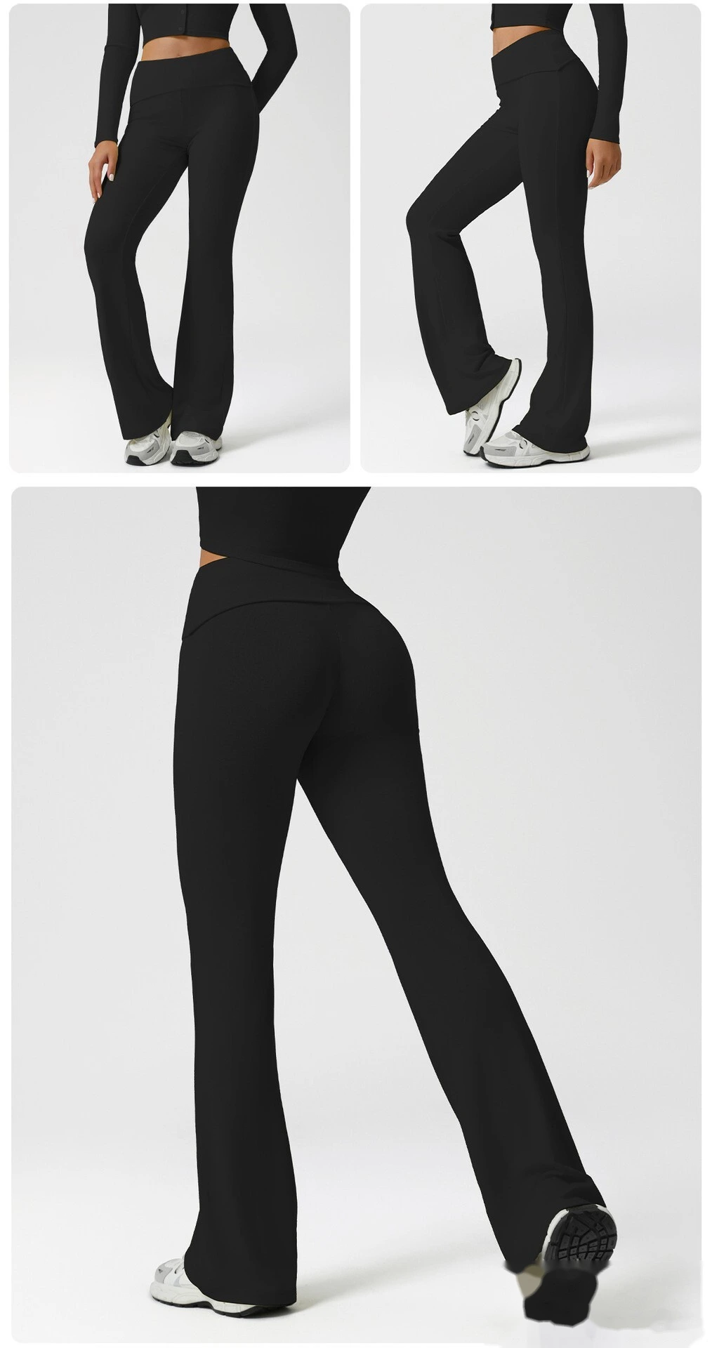 Customized sports casual micro-pants, high waist hip yoga pants, training fitness pants. detail