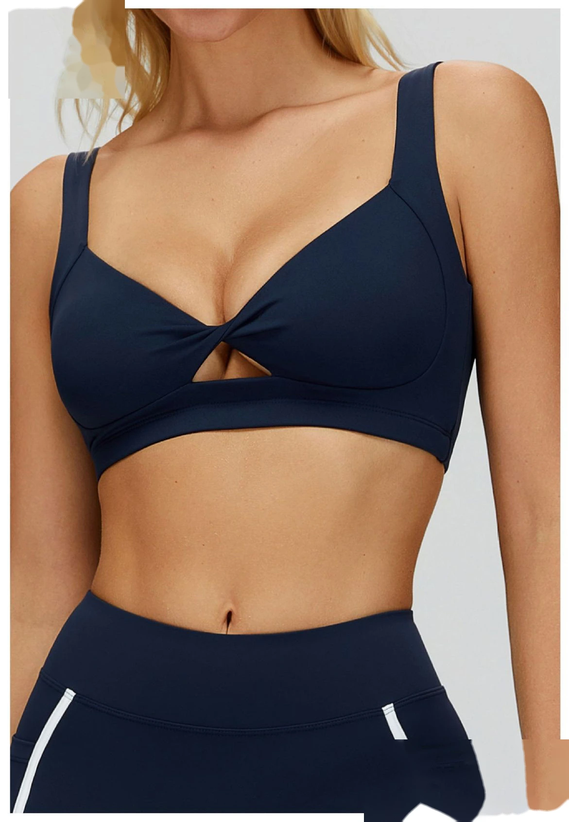 Custom Barely-There Yoga Bra, Women's Cutout Back Sports Fitness Underwear detail