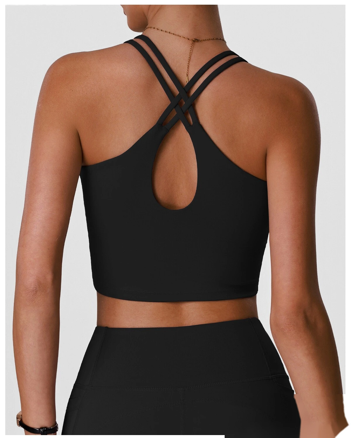 Women’s Beauty Back Shockproof Sports Bra with Pads Custom Fitness Gym Workout Running Underwear detail