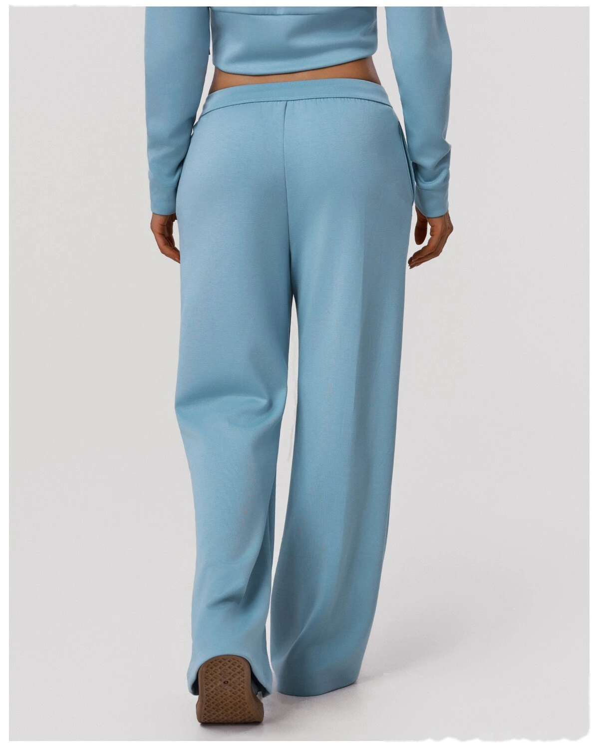 Women's New Loose-Fit Sports Tracksuit - Customizable Wide-Leg Straight-Leg Yoga Pants + Workout Top, Running & Fitness detail