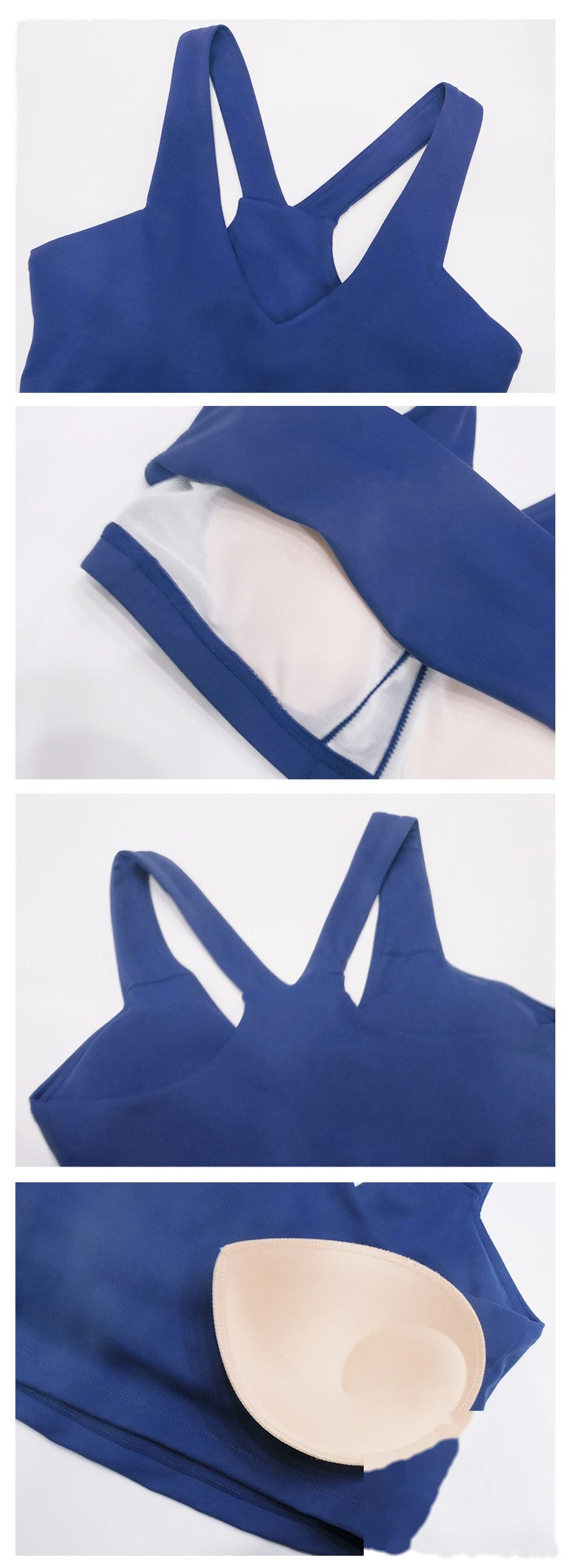 Customized plus-size fitness suit female high waist nude tight sports suit high elastic yoga suit two-piece suit detail