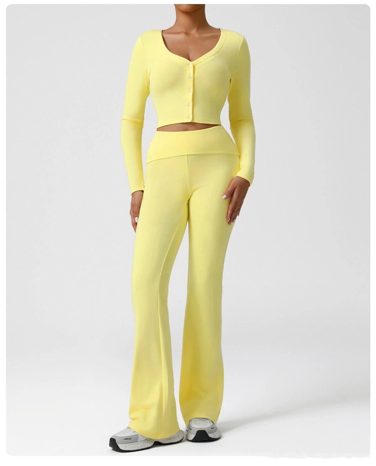 Customized sports casual micro-pants, high waist hip yoga pants, training fitness pants. detail