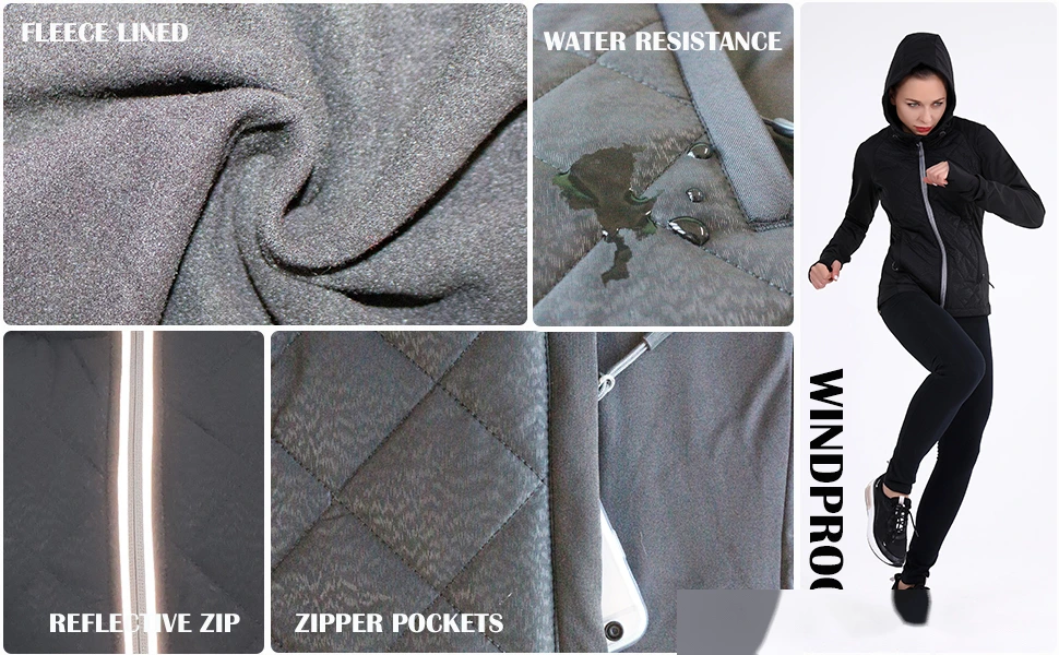 Joker women's casual slimming coat jacket hooded women's sports coat detail