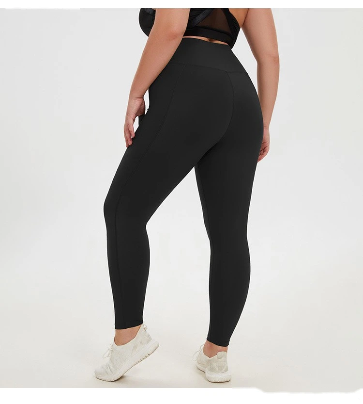 Customized plus-size fitness yoga pants for women running tight yoga pants detail