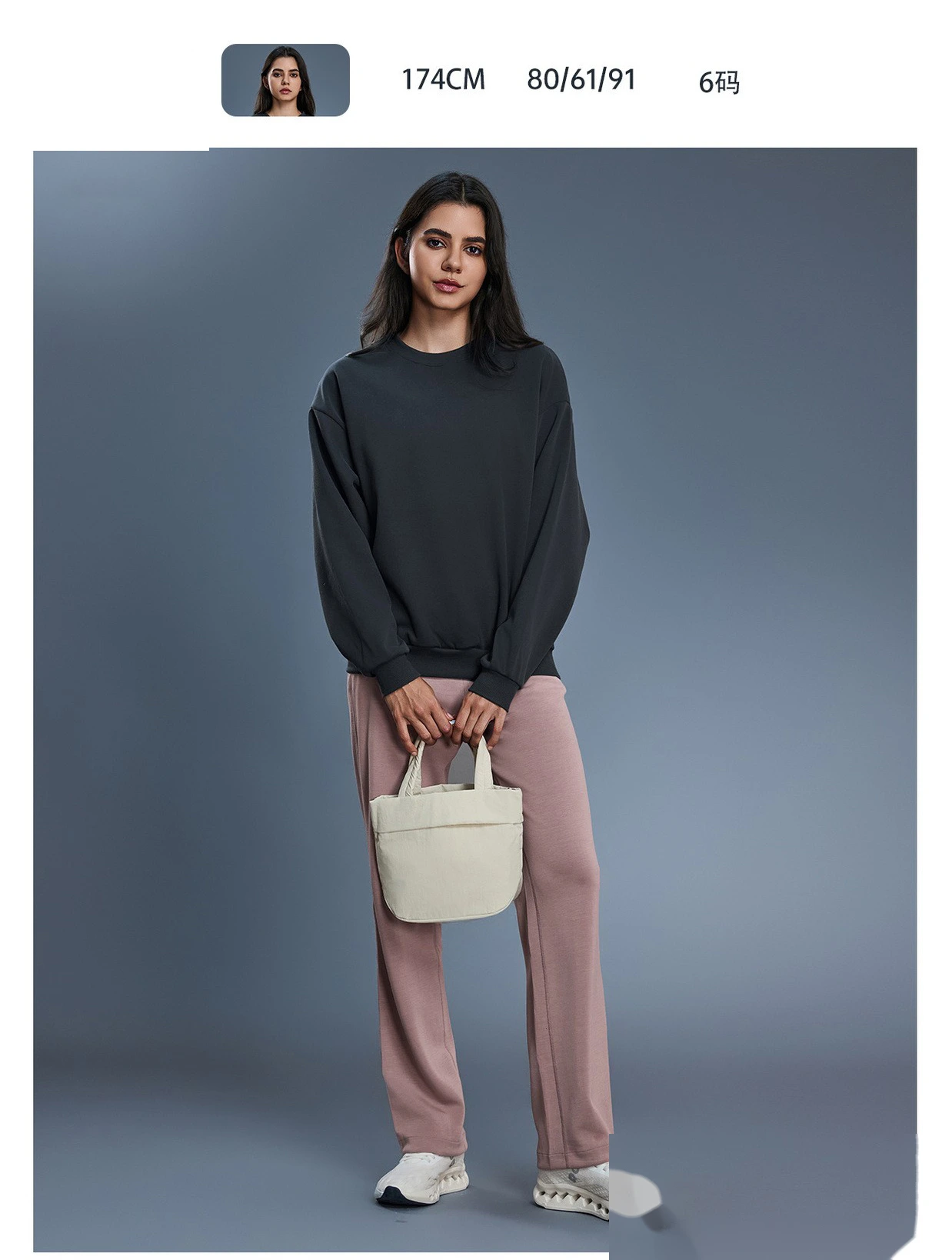 Custom Winter Warm Fleece Crew Neck Sweatshirt for Women - Loose Casual Versatile Long-Sleeve Pullover detail