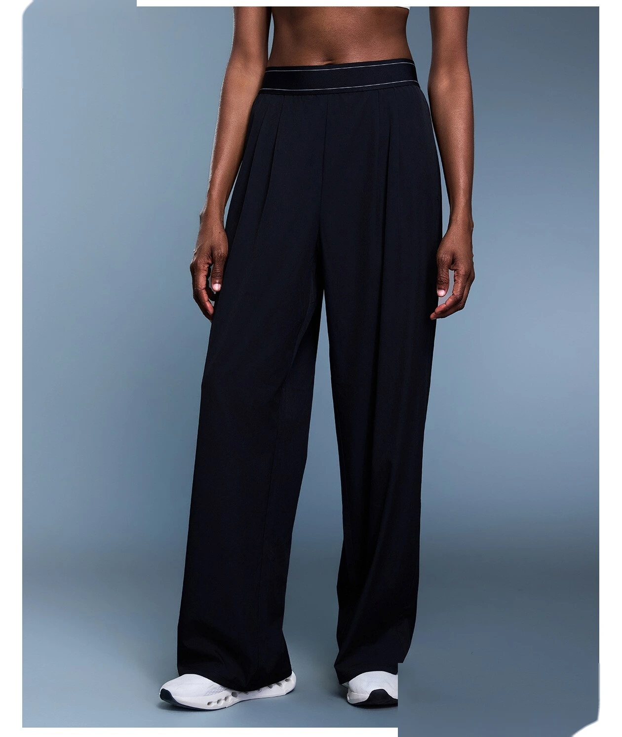 Custom autumn new casual wide-leg pants loose breathable straight sports pants women. detail