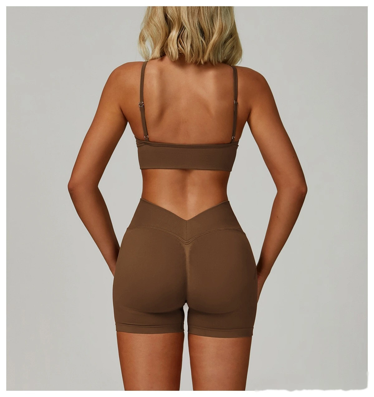 Custom-made yoga bra with beautiful back and quick-drying sports coat and running fitness yoga clothes. detail