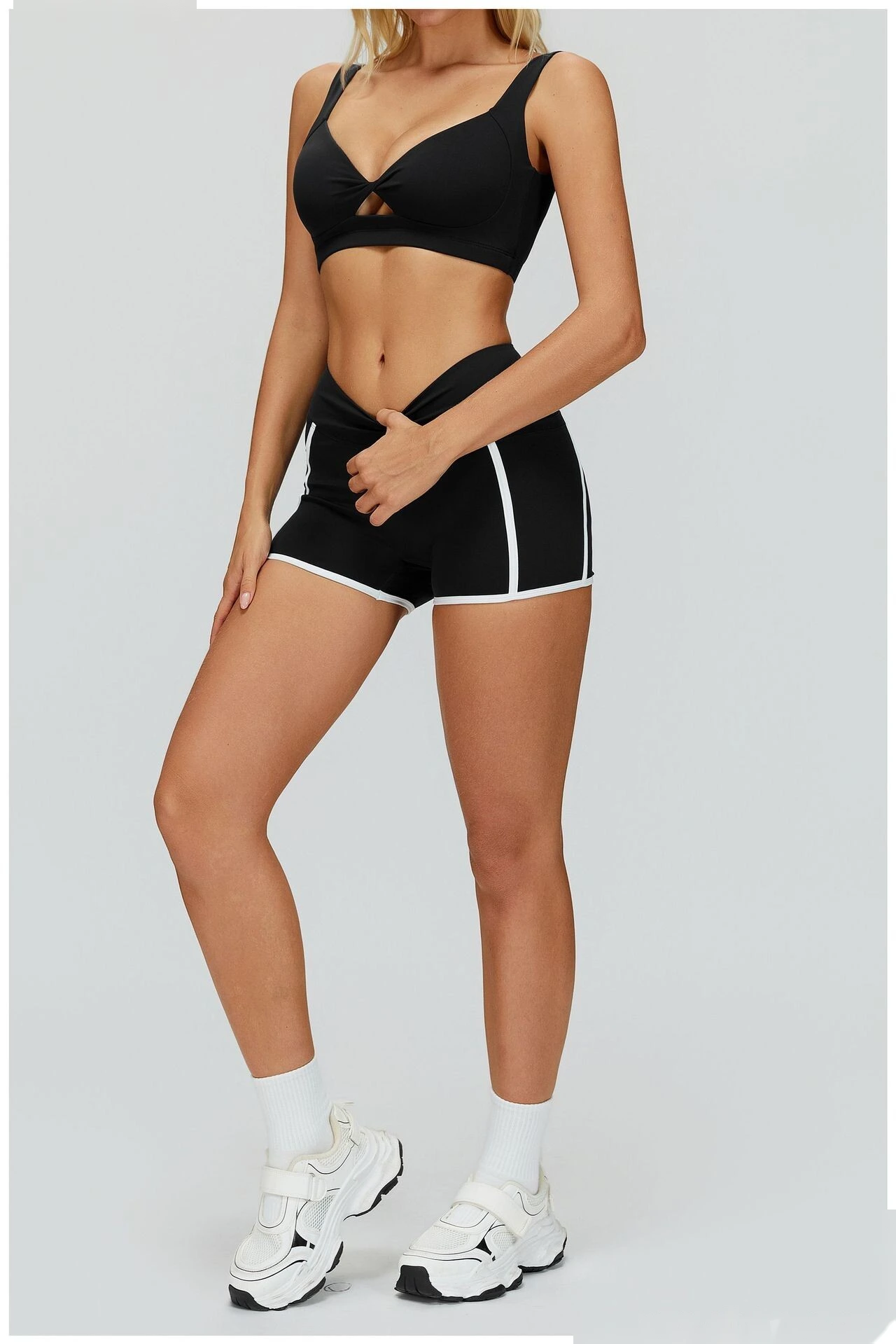 Custom Barely-There Yoga Bra, Women's Cutout Back Sports Fitness Underwear detail