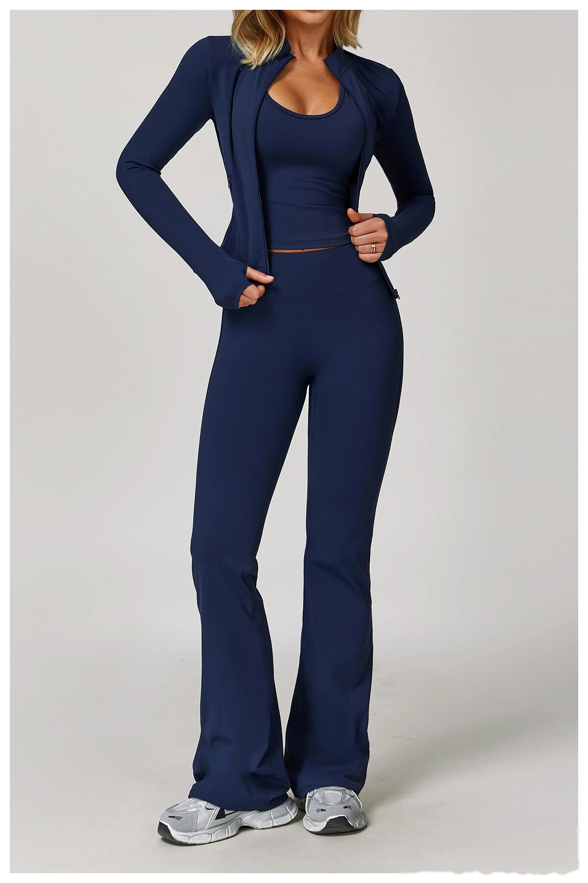 Custom-made ladies' comfortable, high-elastic, abdomen-lifting, hip-lifting, yoga pants and dance pants detail