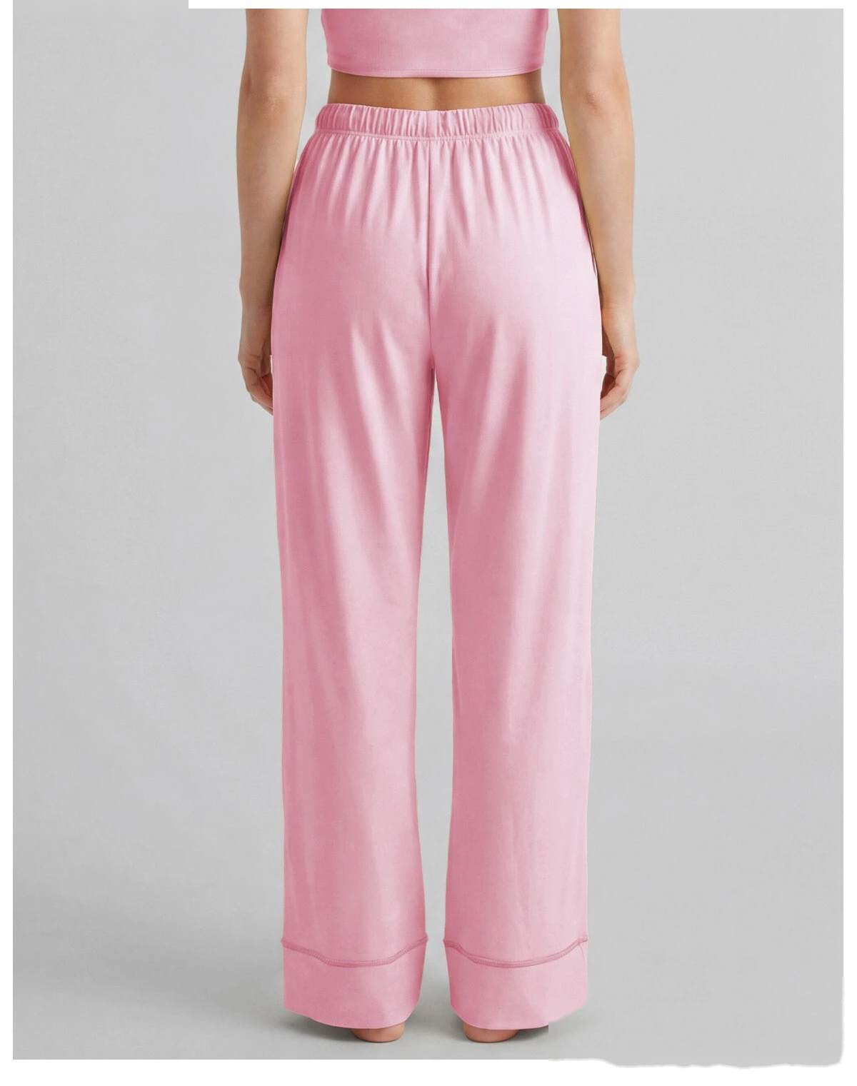 Custom Summer Thin Yoga Pants, Quick Dry Hip Lifting Straight Wide Leg Workout Pants for Pilates Training detail