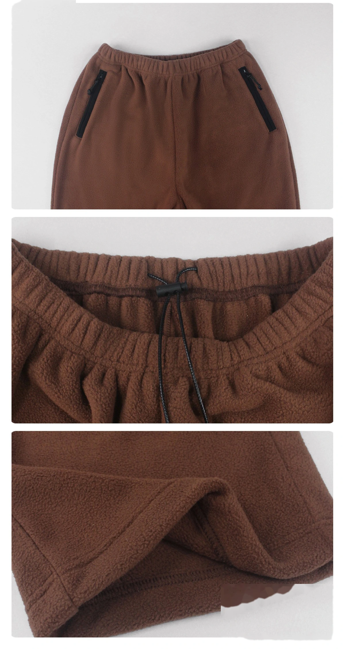 Custom Winter Warm Sweatpants - Women's Wide-Leg Slim Straight Loose Pants for Outdoor Running detail