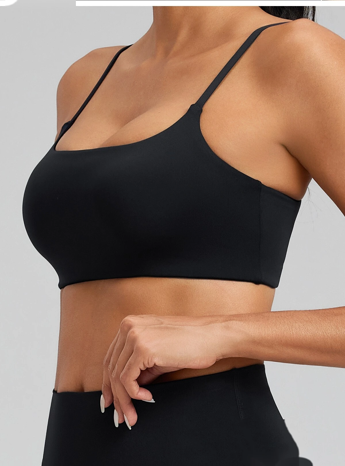 Custom yoga vest with chest pad sexy beauty back bra sports fitness bra women detail