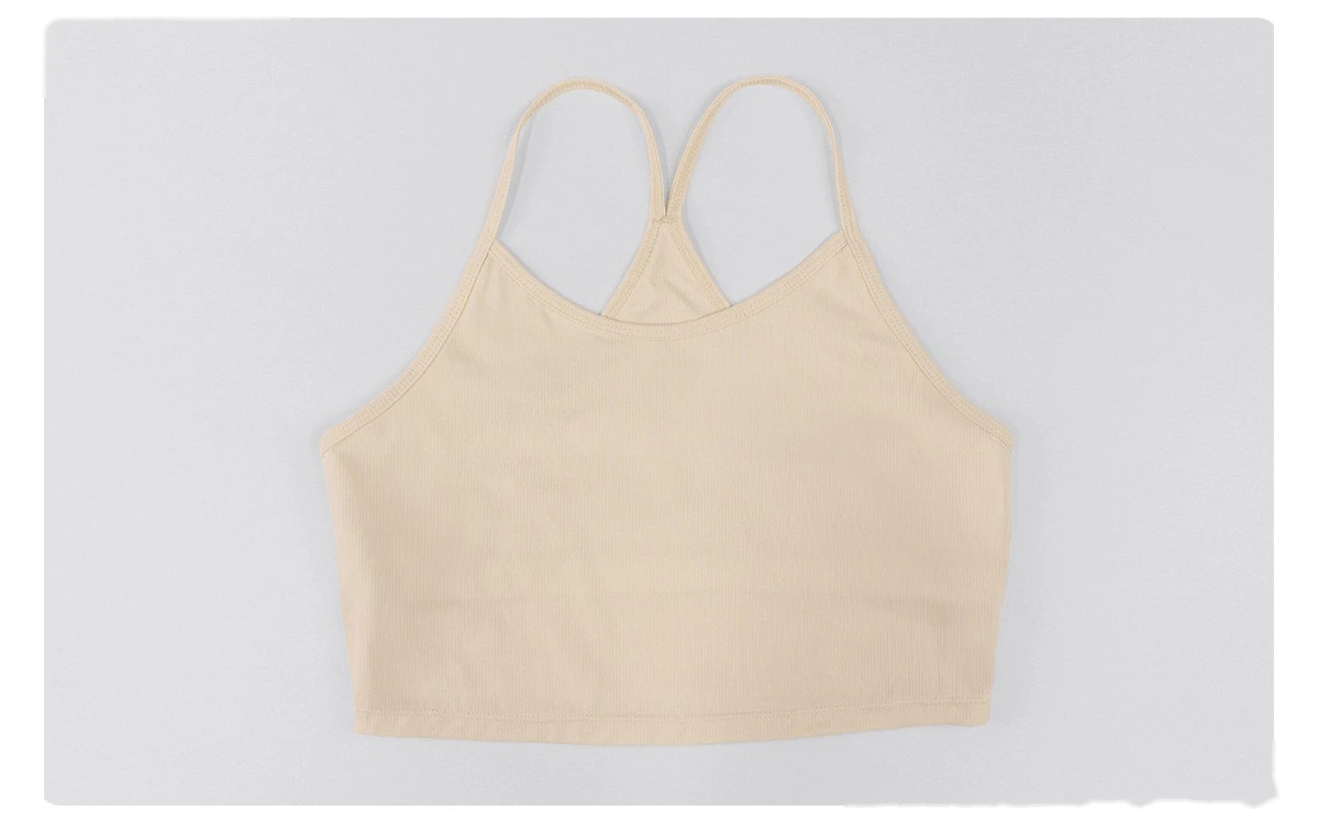 Custom Spring-Summer Yoga Two-Piece Set - Slim Long Sleeve Cover Up & Padded Camisole for Dance Training detail
