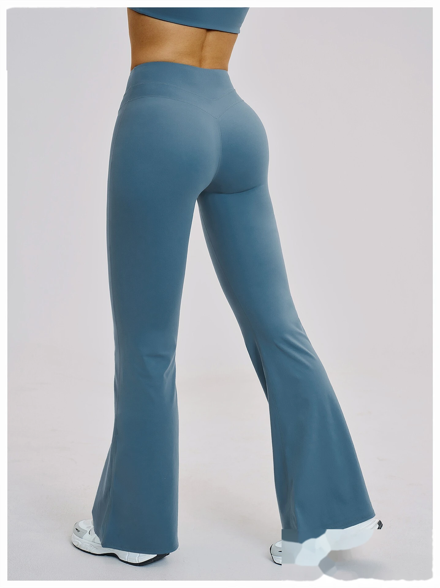 Bulk Custom High Waist Bootcut Yoga Pants - Breathable Butt Lifting Fitness Gym Pants detail