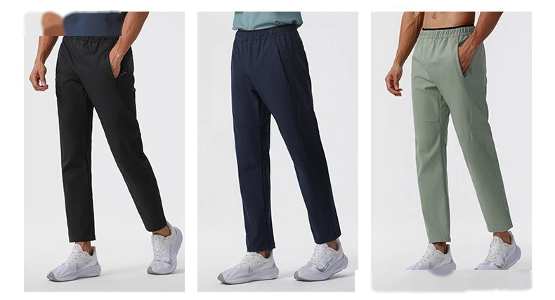 Customized outdoor quick-drying pants waterproof and windproof men's casual running pants detail