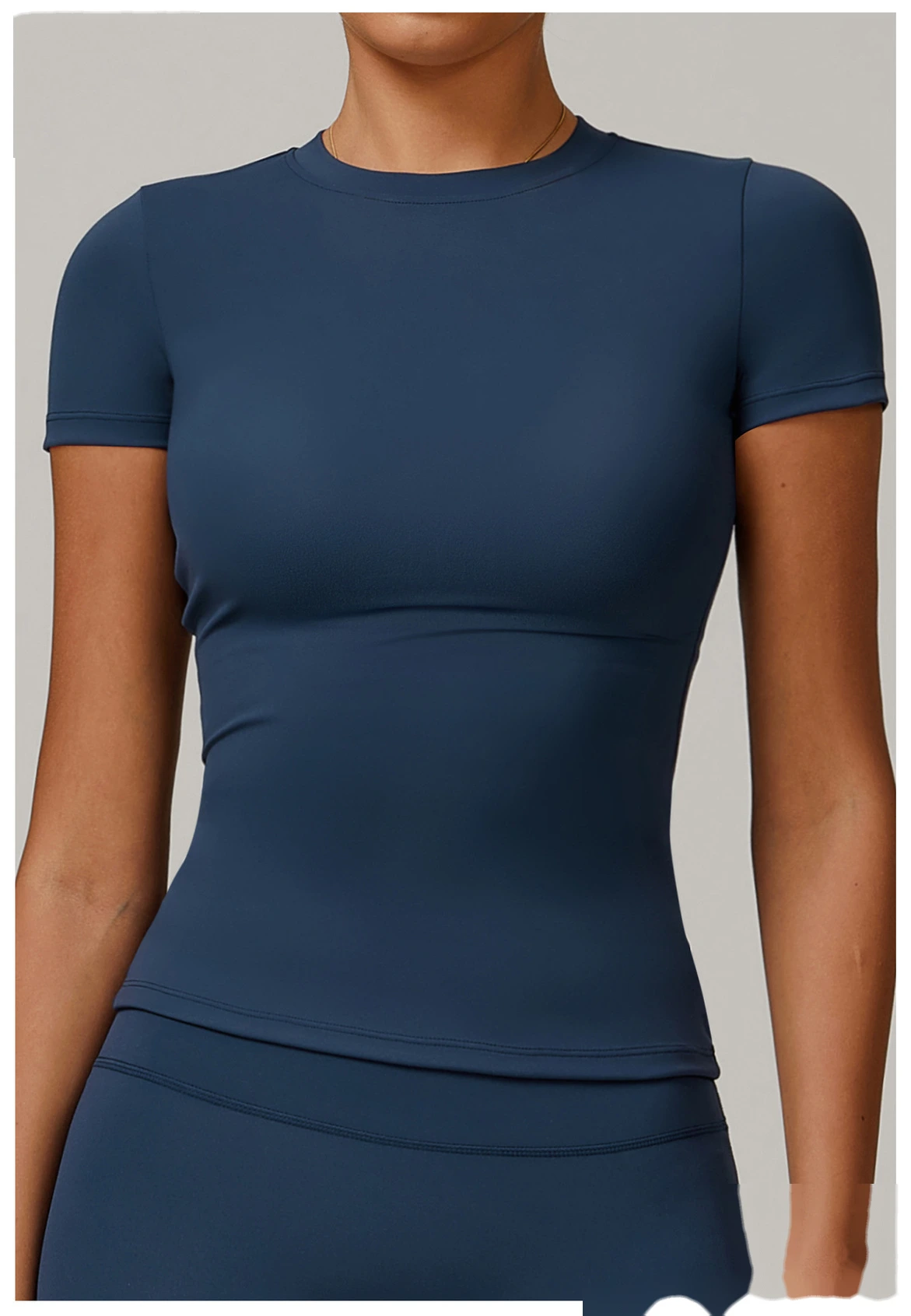 Women’s Custom Spring Summer Short Sleeve T-Shirt High Stretch Yoga Top Fitness Workout Running Tee detail