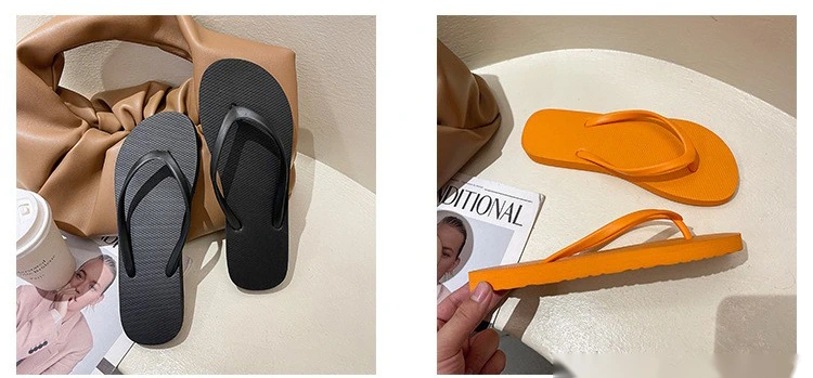 Custom flip-flops women sandals and slippers home outdoor wear fashion non-slip beach wear shoes. detail