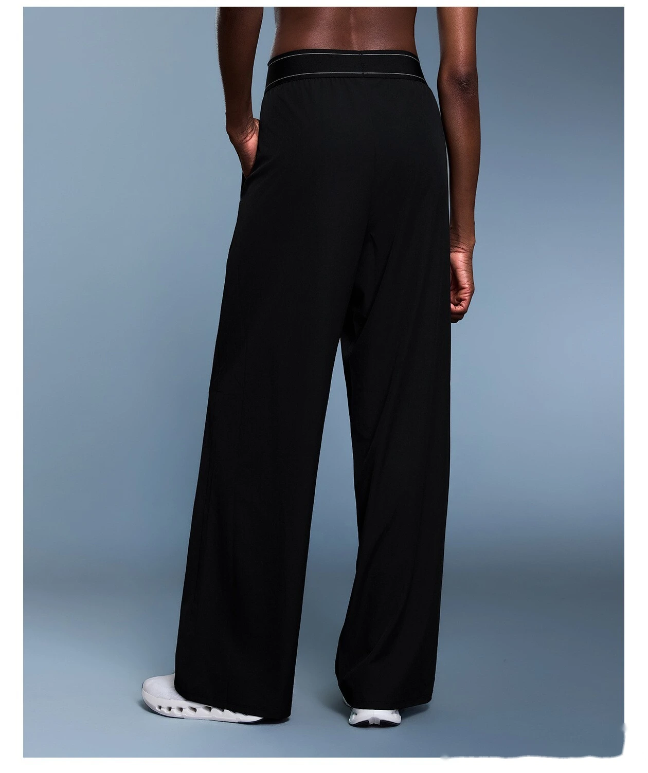 Custom autumn new slim wide-leg pants loose breathable straight sports pants women detail