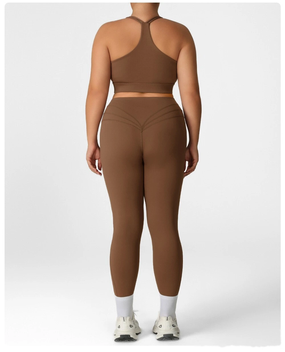 Custom-made plus-size fitness pants women's high waist and hip lifting tights wear running quick-drying yoga pants. detail