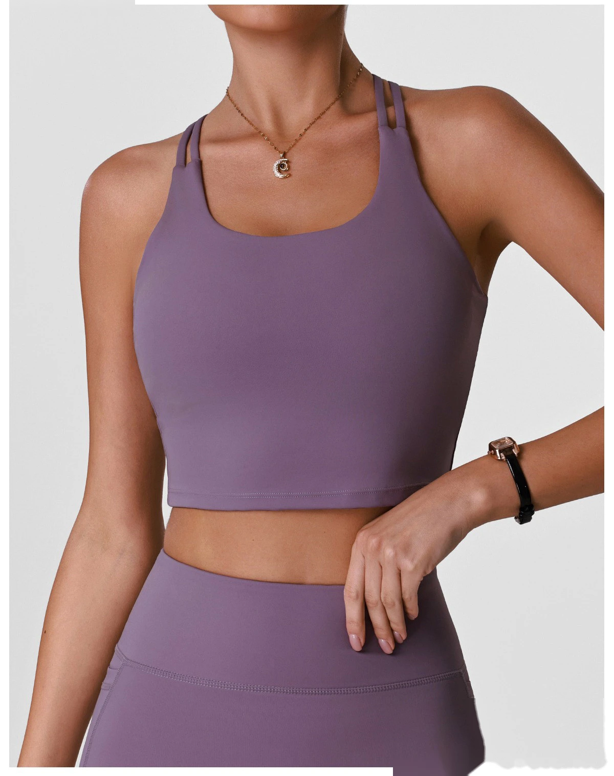 Women’s Beauty Back Shockproof Sports Bra with Pads Custom Fitness Gym Workout Running Underwear detail