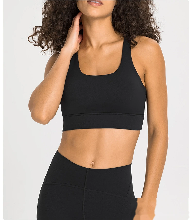 Custom-made V-back sports bra shockproof sports bra female detail