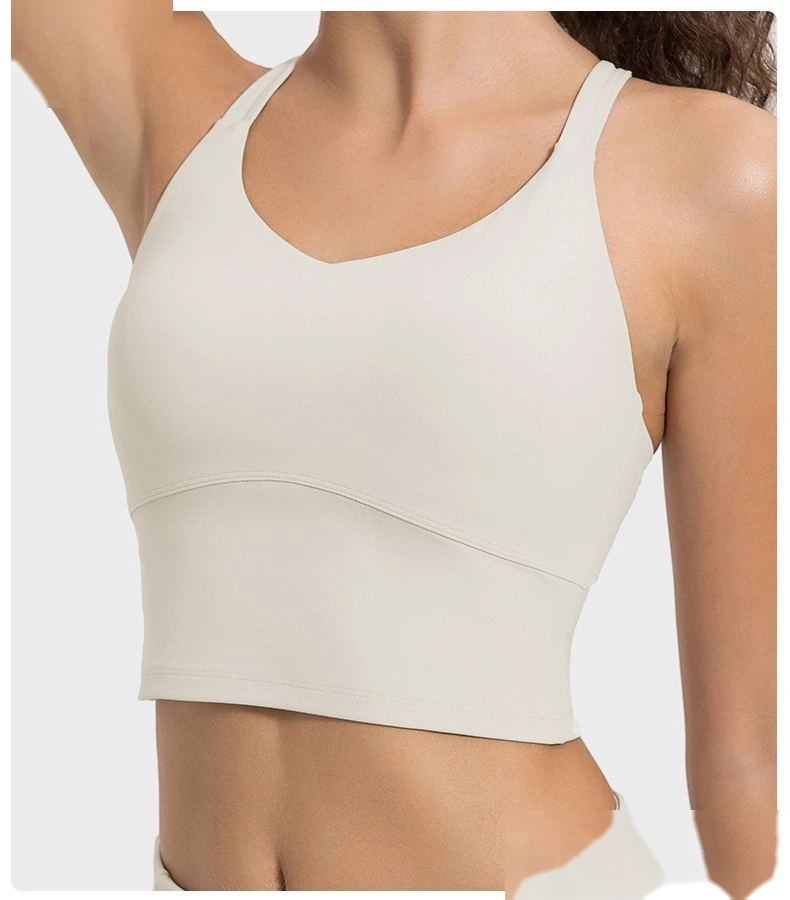 Custom-made sexy suspenders, beautiful suspenders, chest pads, yoga bras, earthquake-proof fitness sports bra detail