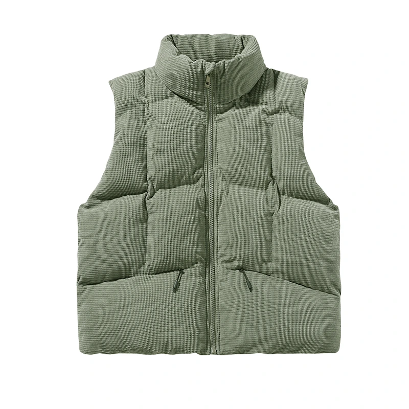 Customized fashion casual winter warm cotton vest vest for men and women detail