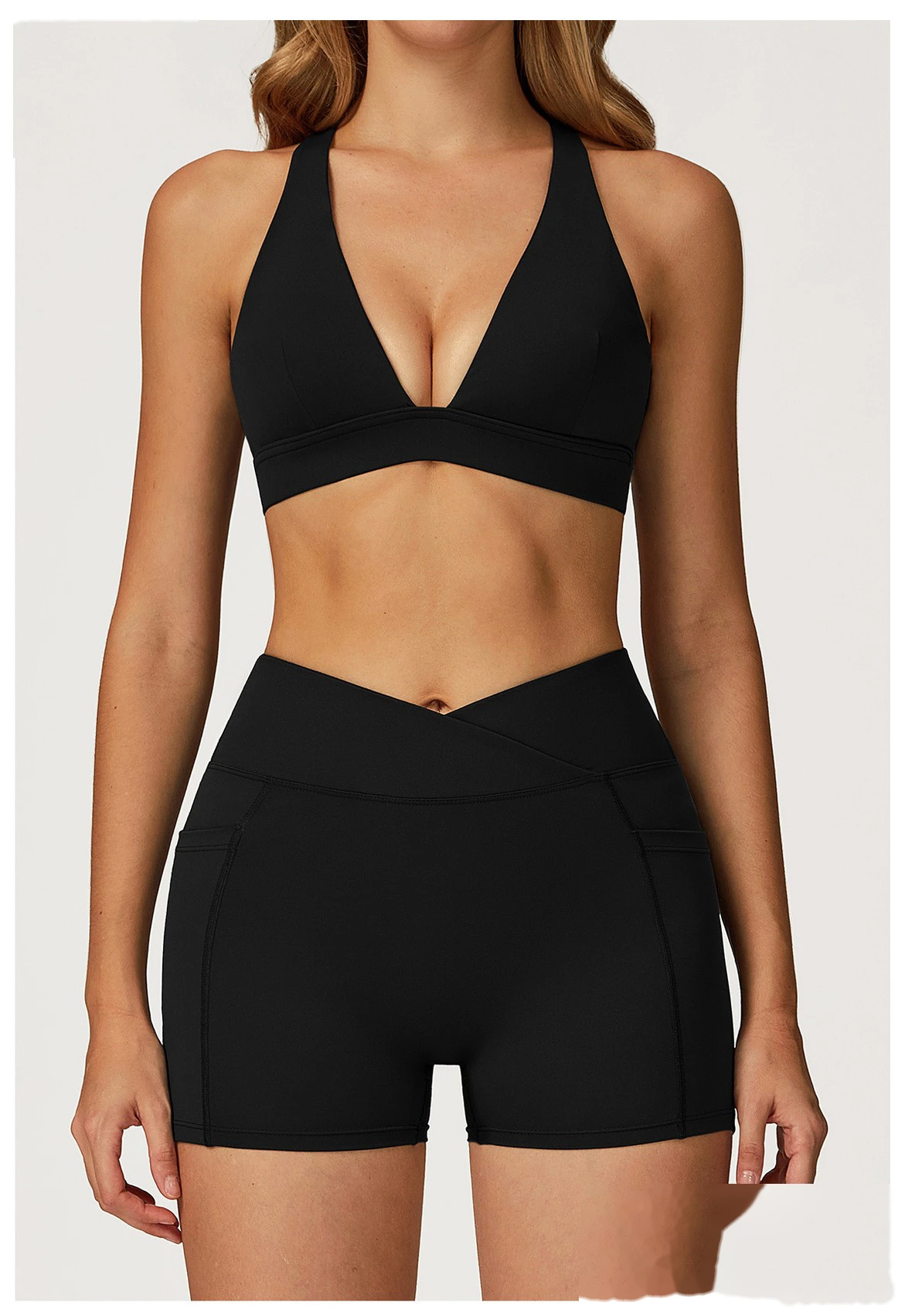 Custom-made yoga bra cross back high sense sports bra women running fitness sports bra detail