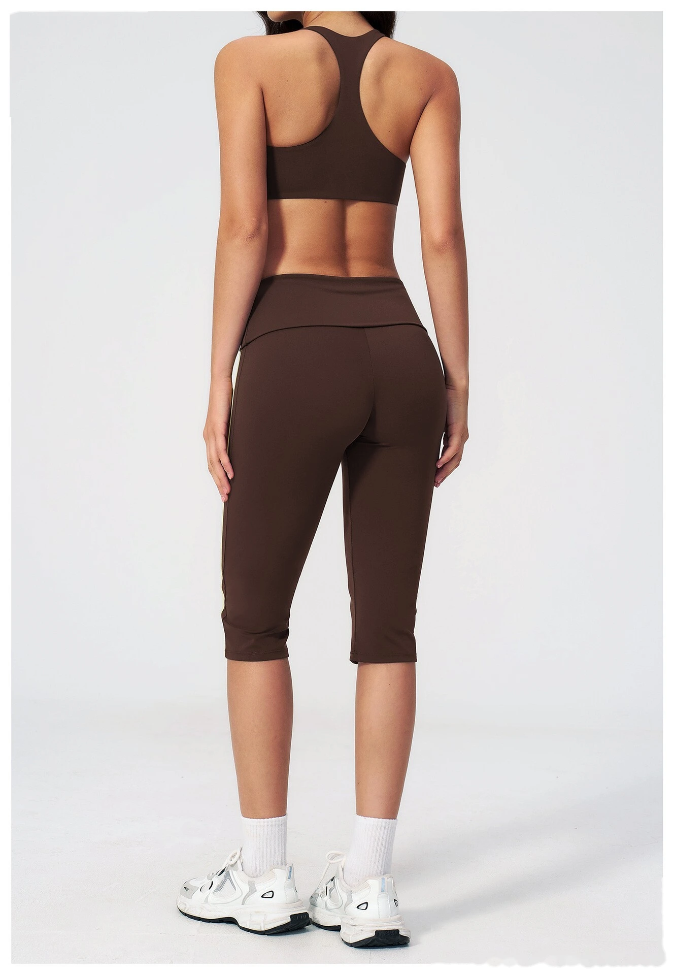 Custom Slim Fit Beauty Back Yoga Set Women, Outer Wear Quick Dry Running Fitness Activewear Set detail