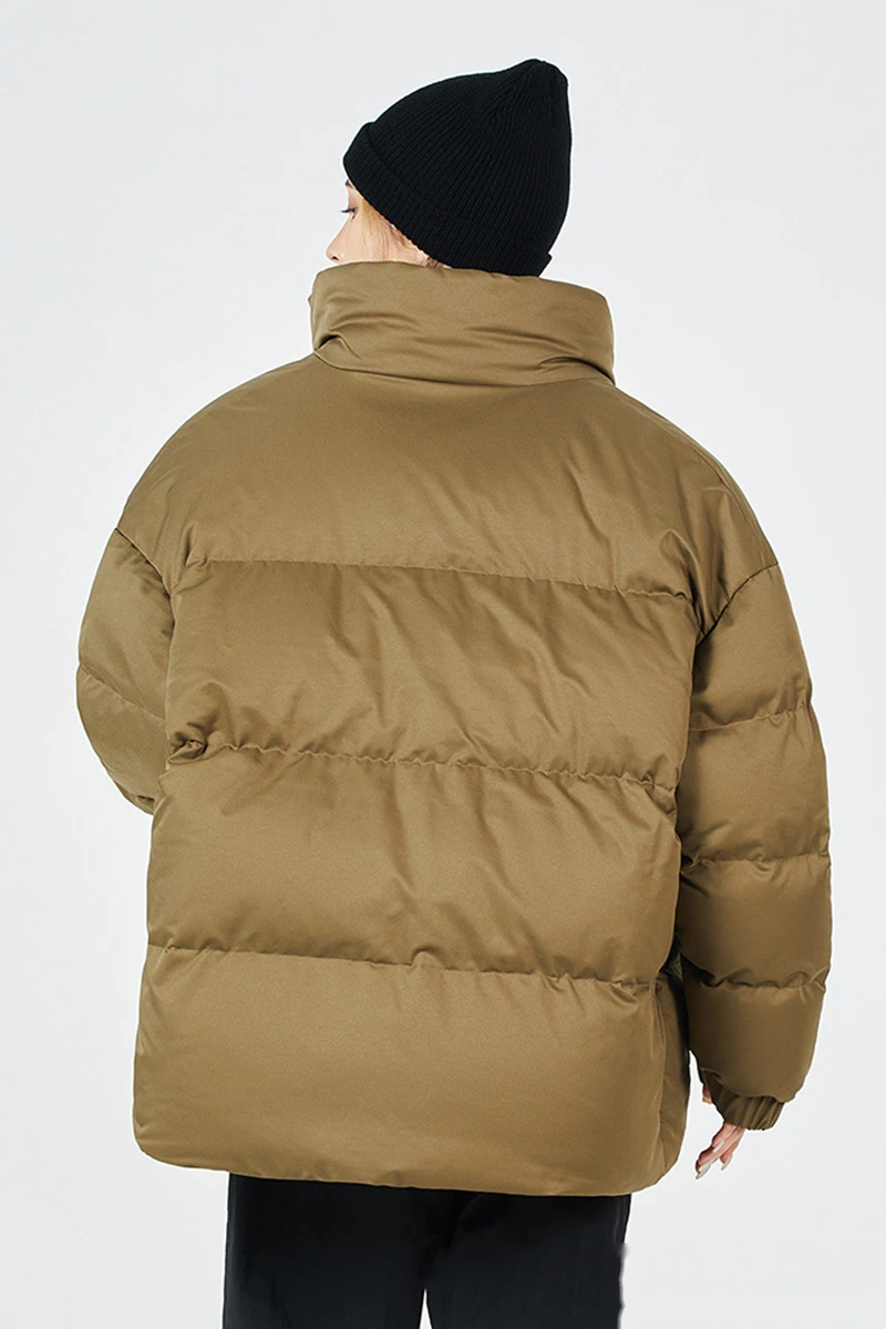 Customize winter men's and women's fashion warm windproof cotton-padded down jacket. detail