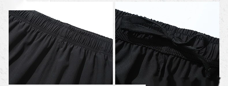 Mens jogger pants elastic outdoor running quick dry trackpants detail