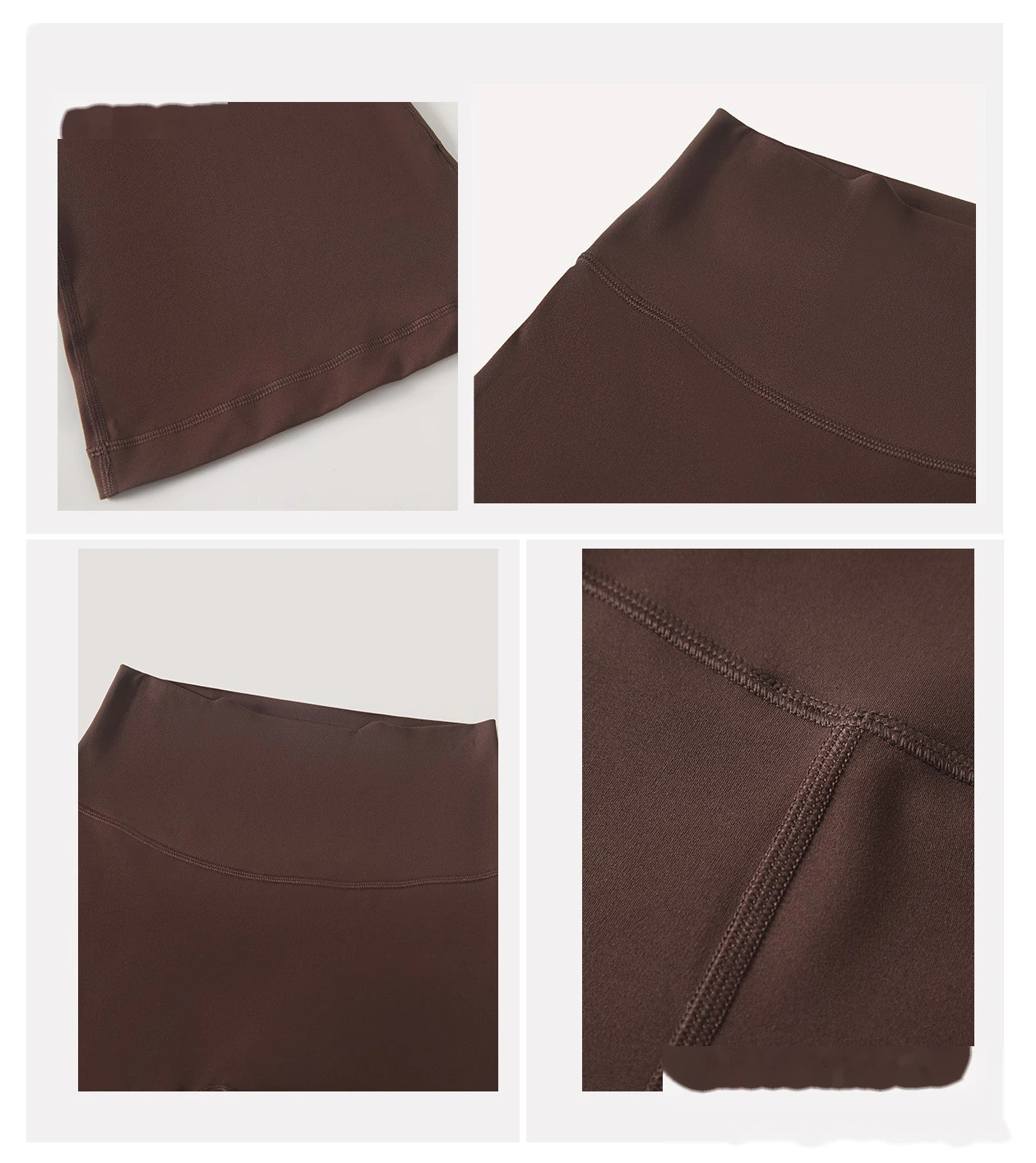 Custom High Waist Micro Flare Yoga Leggings Tummy Control Butt Lifting Slim High Stretch Workout Pants detail