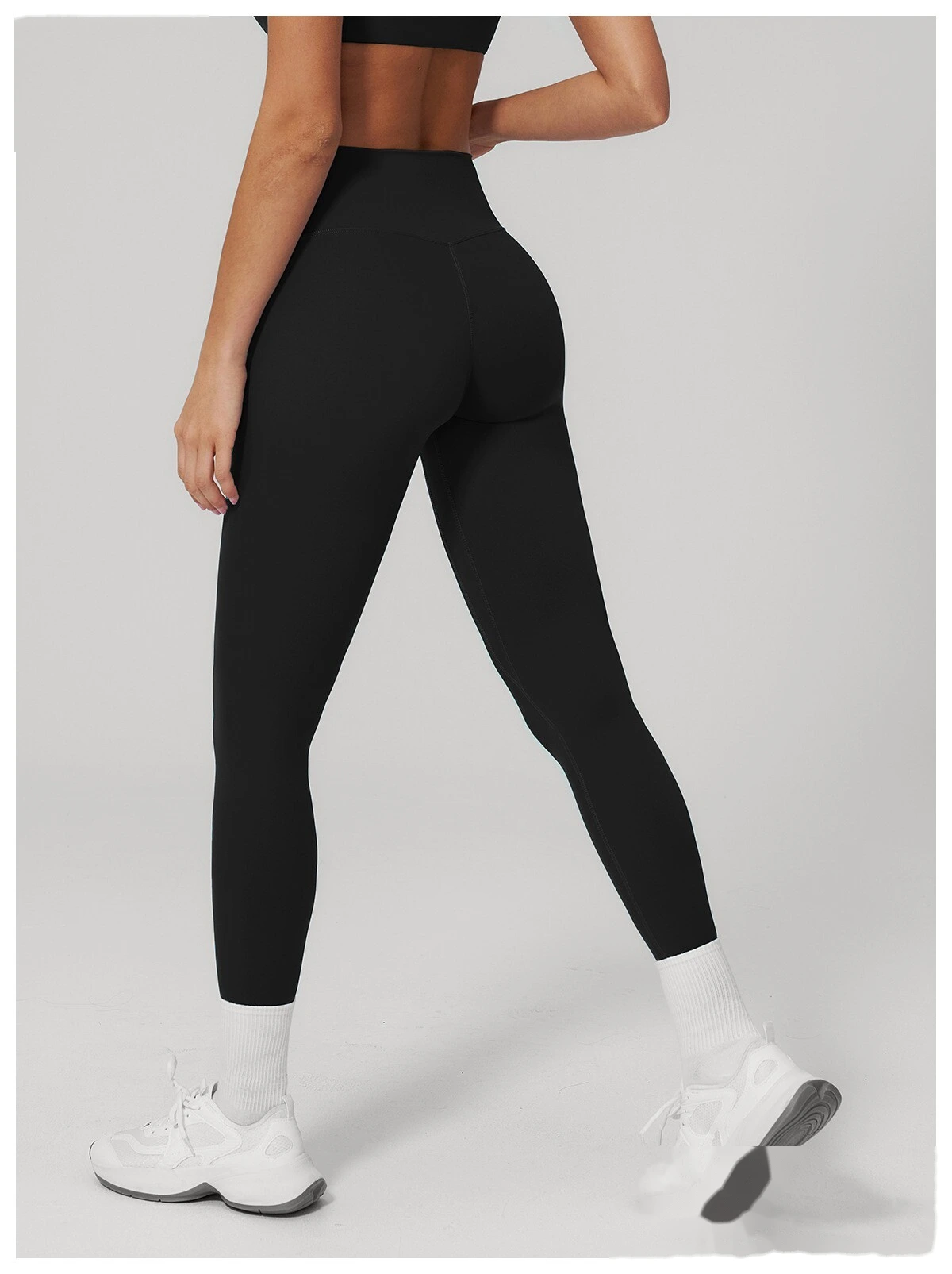 Custom Women's Beauty Back Sports Bra High Waist Butt Lifting Yoga Leggings 2 Piece Workout Set detail