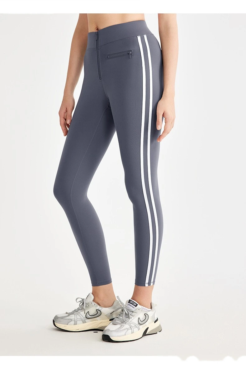Customized side striped tight-fitting high-elastic yoga pants fitness pants women detail