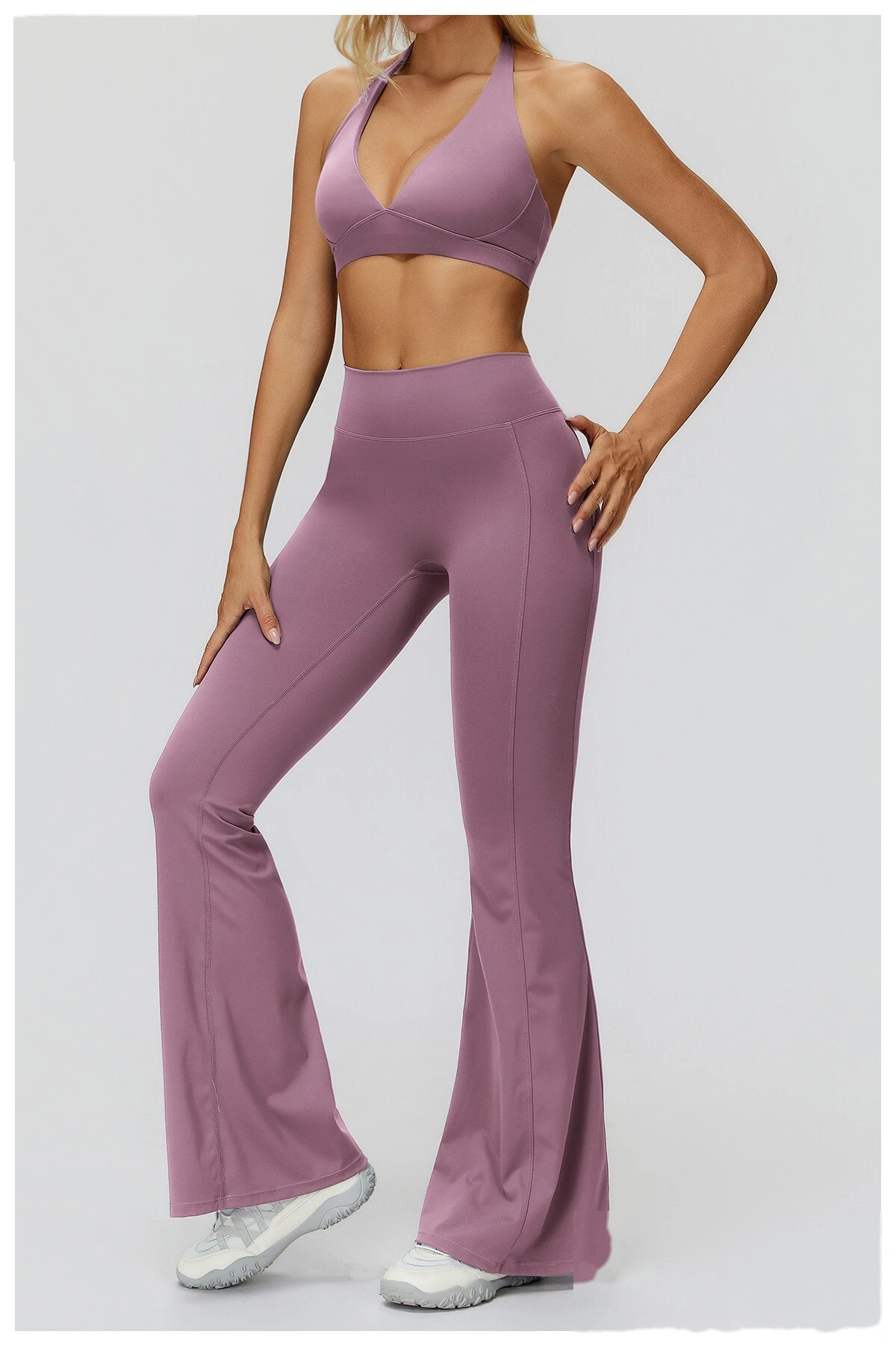 Customizable Women's High-End Yoga Bra | Halter Beauty Back, Supportive for Fitness & Gym detail