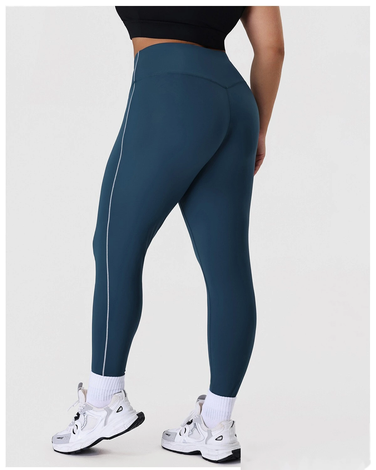 Custom Plus Size Yoga Pants Set - High-Elastic Tight Slimming Running Fitness Leggings & Activewear detail