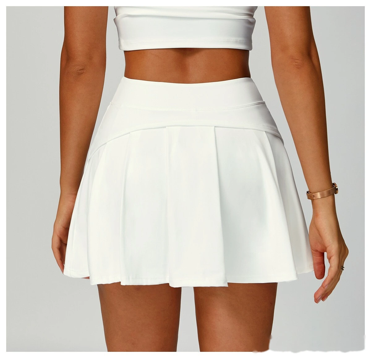 Customized sports skirt anti-exposure skirt pocket skirt women's tennis skirt yoga fitness suit detail