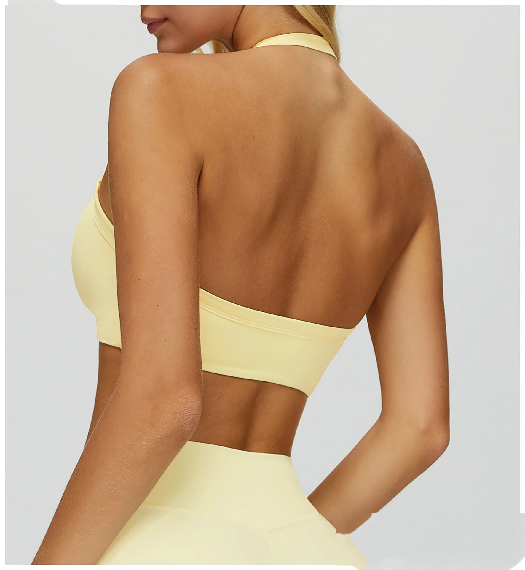 Custom Soft Comfortable Halter Yoga Bra - Sexy Back Tight Fashion Sports Running Fitness Underwear detail