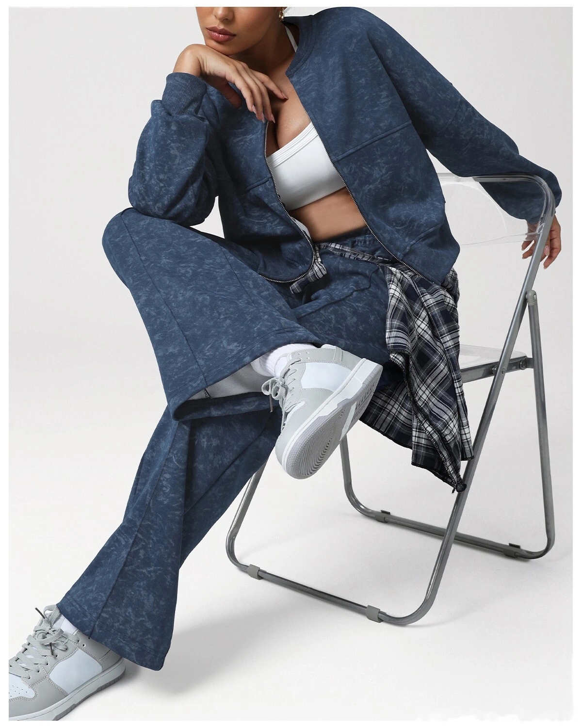Custom Women's EU-US Print Sport Cardigan | Winter New Zip Stand-Collar, Running & Fitness detail