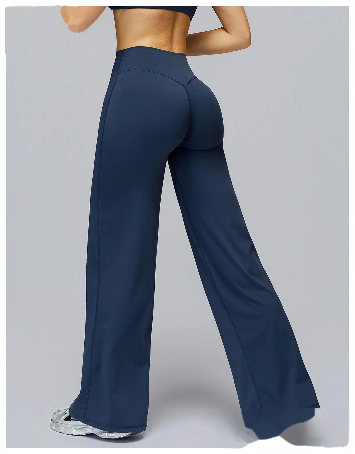 Customized High-Elastic High-Waisted Wide-Leg Casual Sports Yoga Pants - Athletic Fitness Long Pants detail