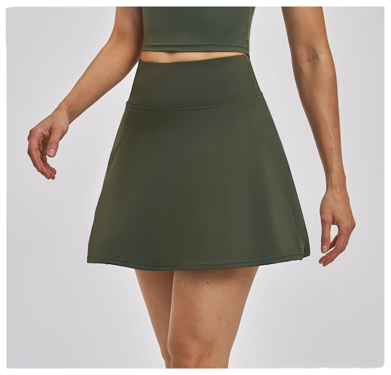 Custom Women’s A-Line Tennis Skort Anti-Exposure Liner Shorts Quick Dry Running Sports Skirt detail
