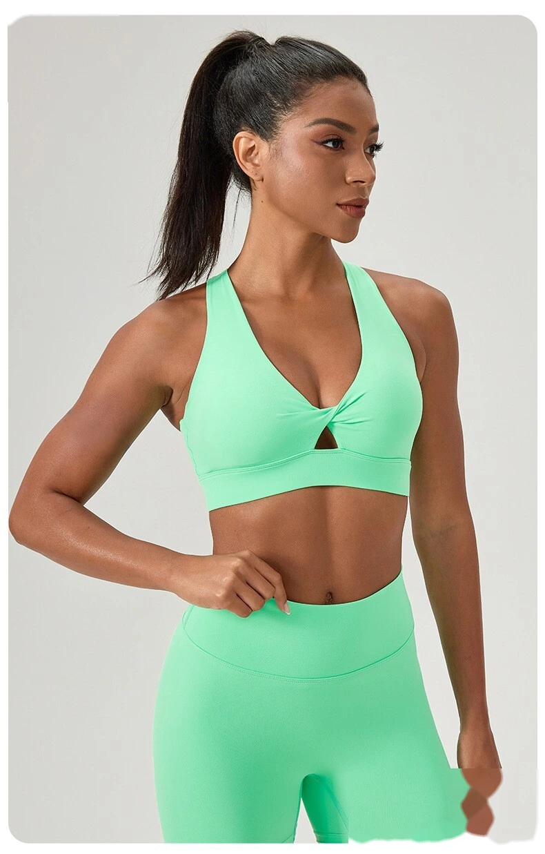 Custom EU/US Style Yoga Bra | Removable Pads, Quick-Dry, Buckle Design, Shockproof for Running & Fitness detail