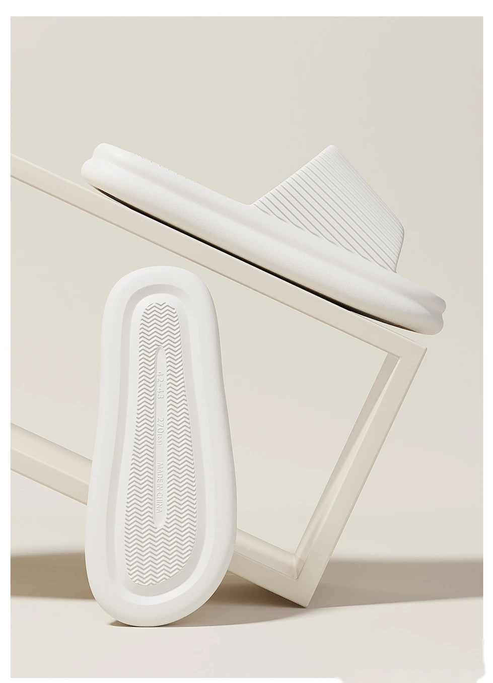 Customized EVA slippers wear home leisure sports non-slip soft-soled sandals and slippers. detail