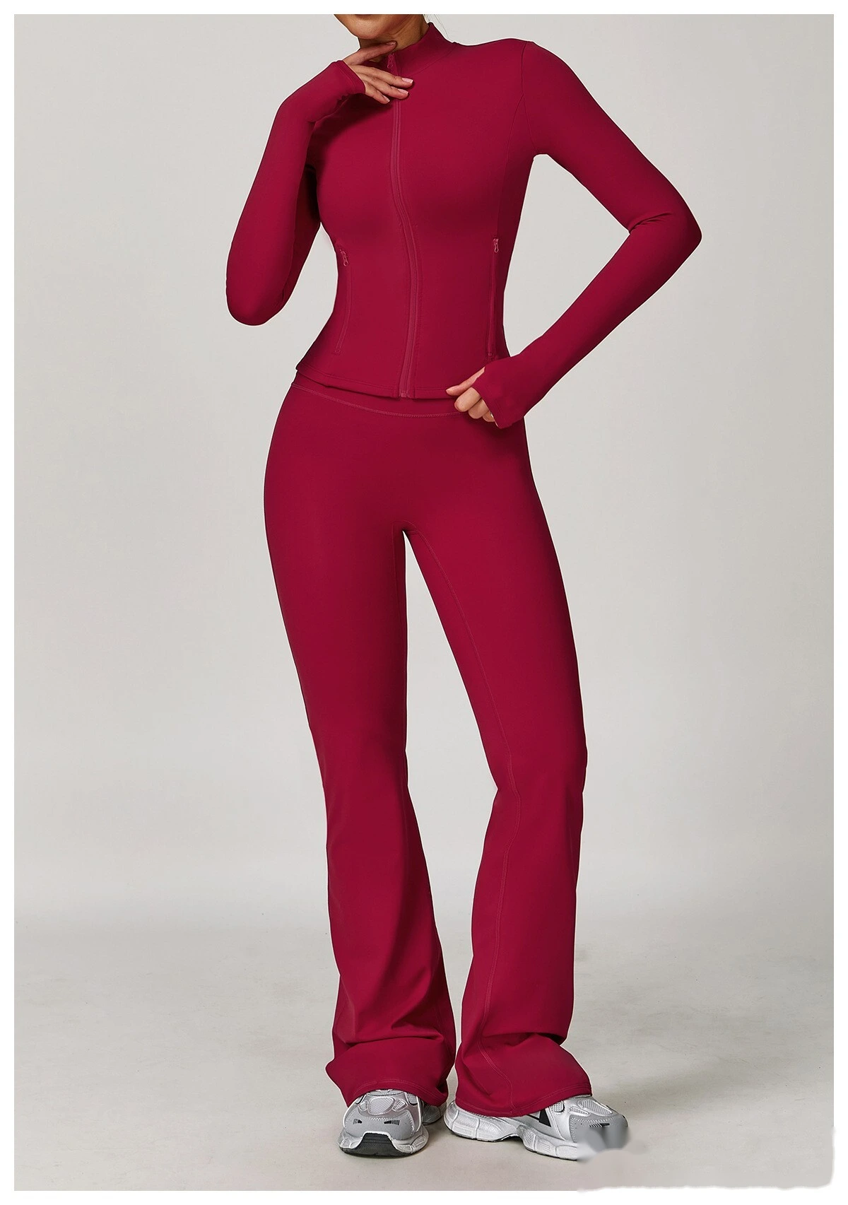 Custom-made ladies' comfortable, high-elastic, abdomen-lifting, hip-lifting, yoga pants and dance pants detail