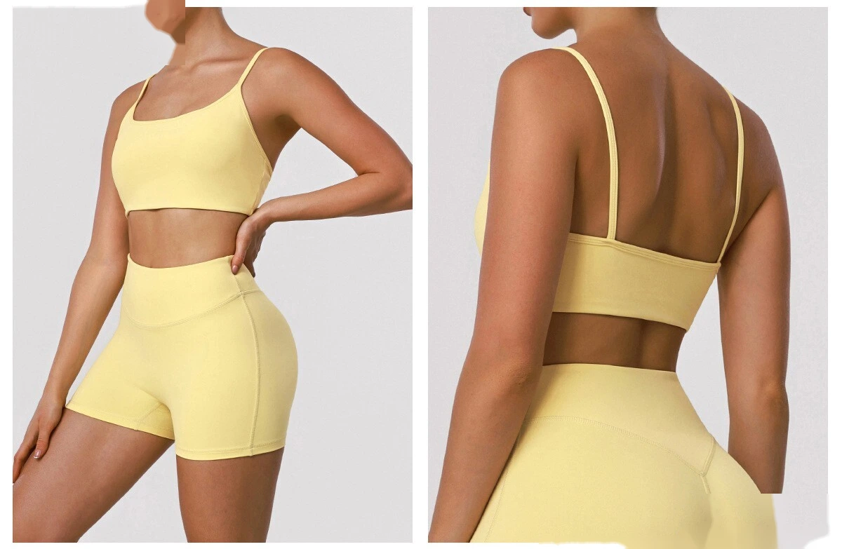 Custom Tight Yoga Bra - Women’s Thin-Strap Sexy Back Push-Up High-Elastic Fitness Sports Top detail
