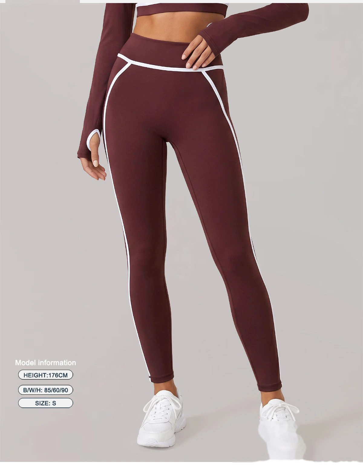 Custom sports fitness pants women's summer Pilates yoga pants running tights detail