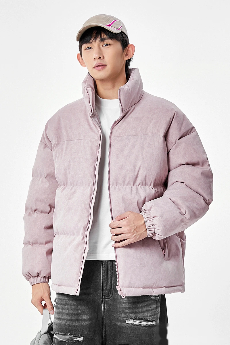 Customize winter men's and women's windproof and warm casual cotton coats and down coats. detail
