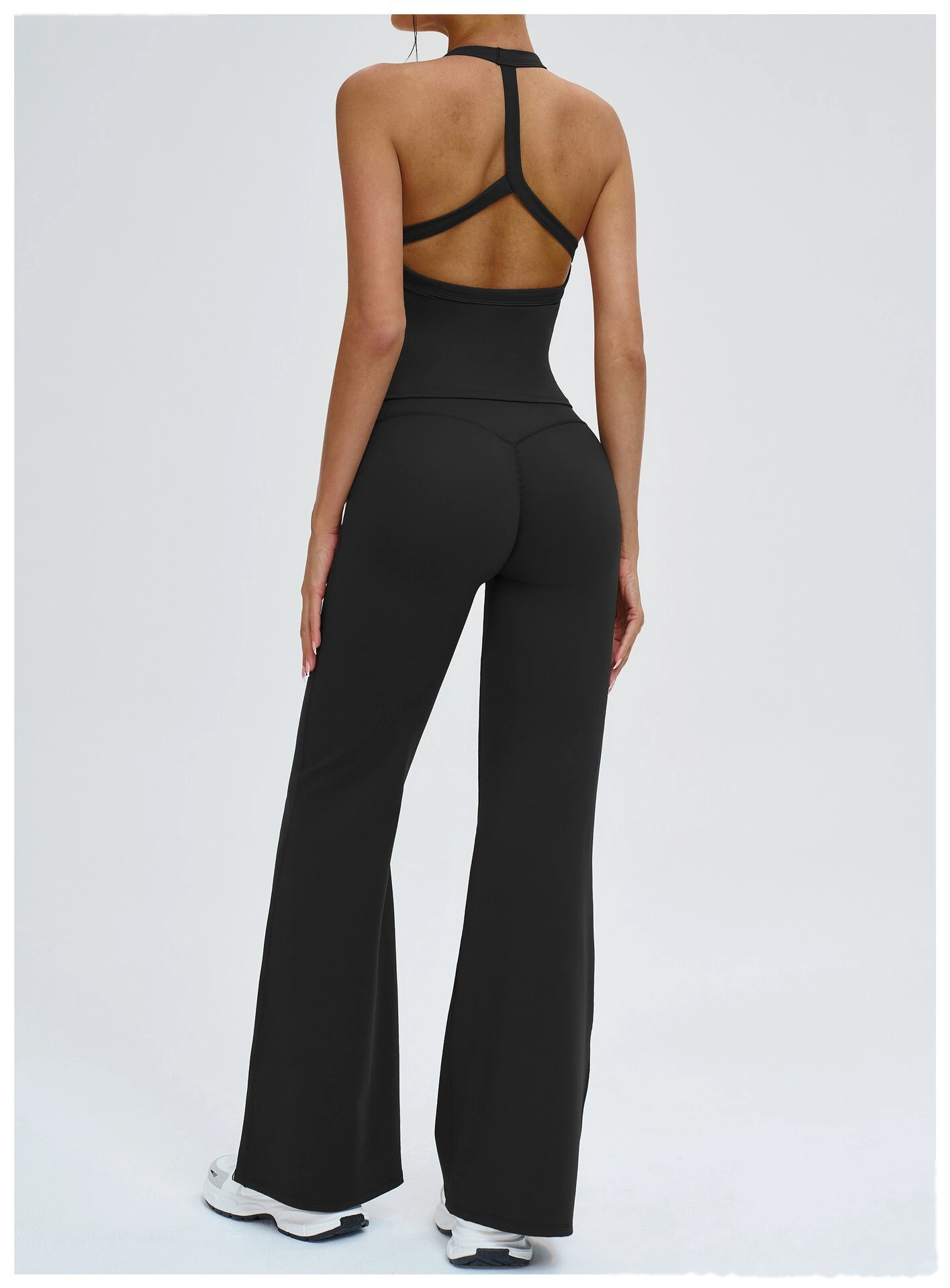 Bulk Custom Y-Shape Open Back Sports Tank - Tight Breathable Yoga Running Workout Top detail