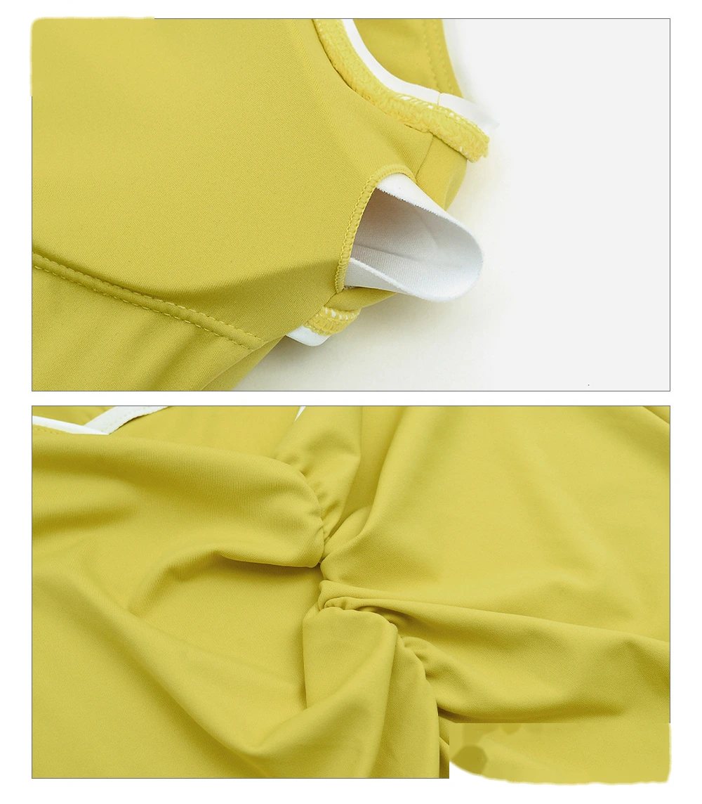 Customized color matching backless sports one-piece yoga fitness clothes sleeveless one-piece women detail