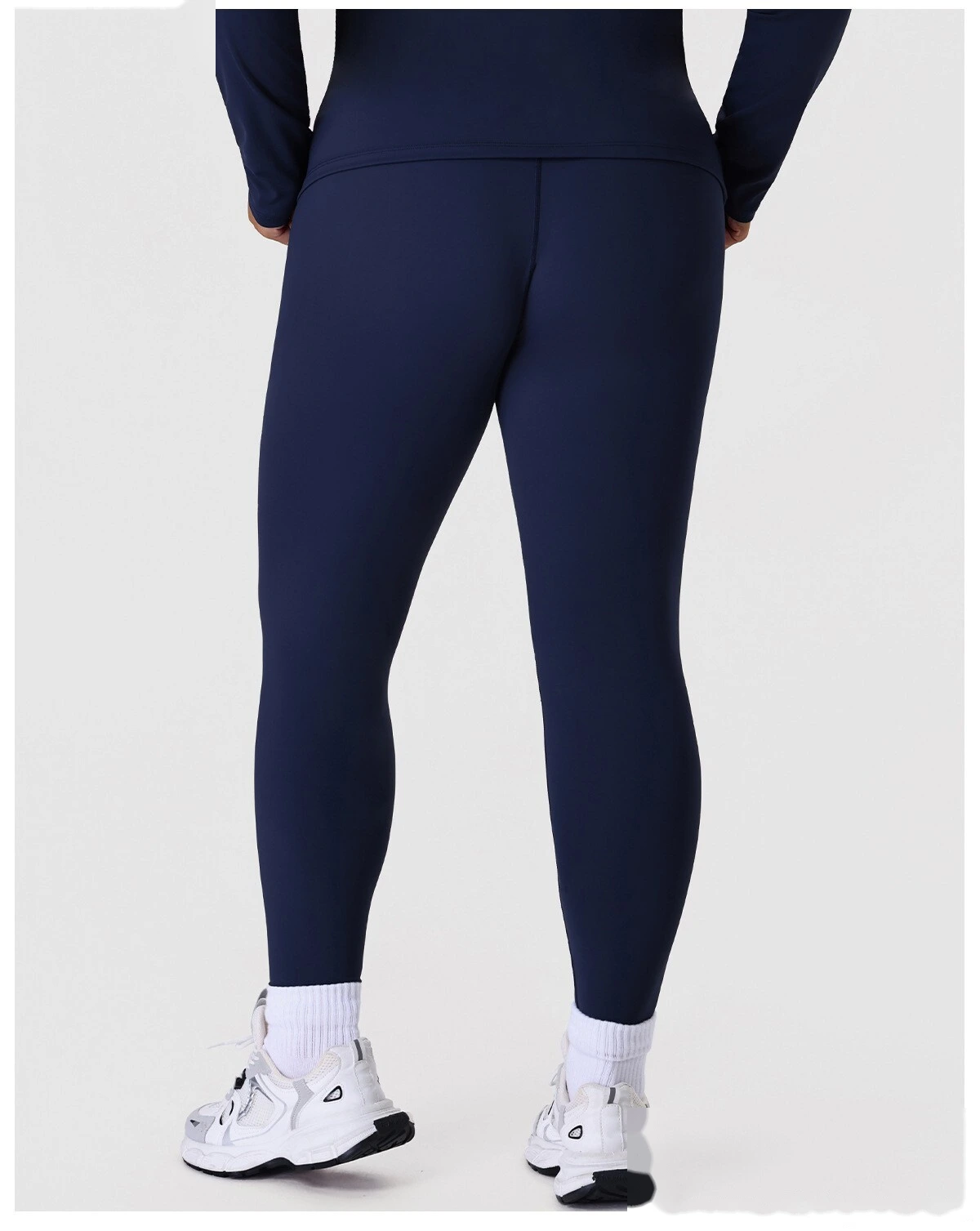 Women's Plus Size High-Waisted Yoga Leggings - Customizable Slimming Tummy Control Pants for Outdoor Fitness & Running detail
